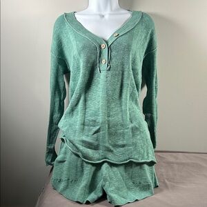 Free People Beach sweater and shorts set